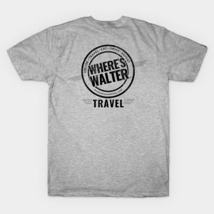 2-SIDED Where's Walter Clear Logo (DRK) T-Shirt T-Shirt